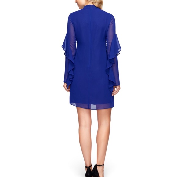 Sam Edelman Choker Shift Dress Royal Blue … - Picture 6 of 8